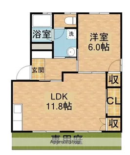 セレッソC【1階】の間取り