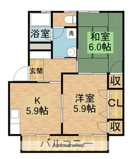 セレッソD【201号室】の間取り
