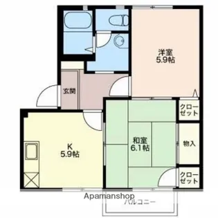 しおさいの丘E【101号室】の間取り