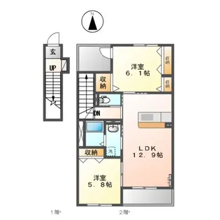 FELIO(フェリオ)【2階】の間取り