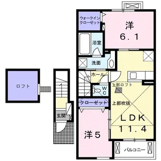 フィオーレ【2階】の間取り