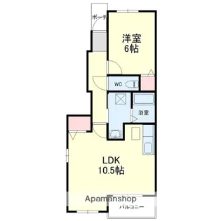 笠麓館 北【1階】の間取り