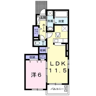 リミードⅡ【1階】の間取り