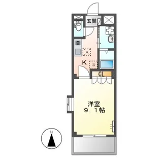 ソレイユ【1階】の間取り