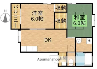 オネスティー【203号室】の間取り