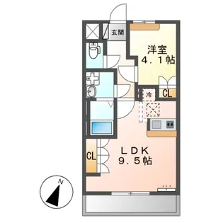 エクセレントビレッジⅡ【1階】の間取り