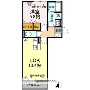 セイジュール・NA−SA【3階】の間取り