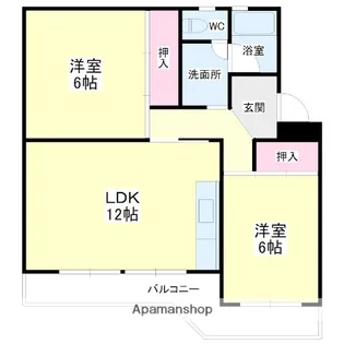 クレスト池新田【1階】の間取り