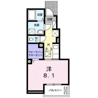エクシア【1階】の間取り