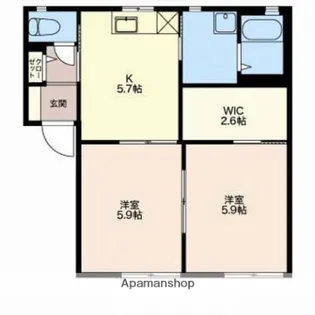 アンダンテA【1階】の間取り