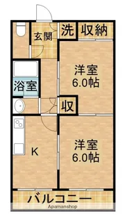 ユーロハイツ浜岡【304号室】の間取り