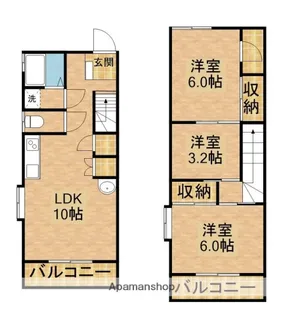 ユーロハイツ浜岡【407号室】の間取り