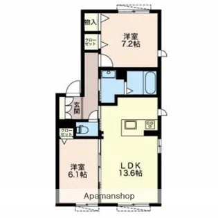 アイリスJ【101号室】の間取り