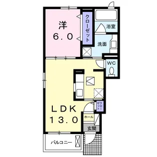 メゾン・ド・ミニョンⅡ【1階】の間取り
