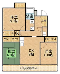 コーポ御前崎第三B【2階】の間取り