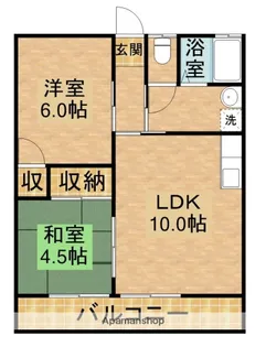 コーポ御前崎第一【1-C号室】の間取り