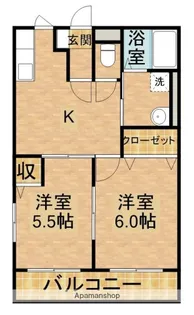 リバーシティB【101号室】の間取り