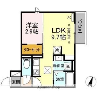 サンリットASAHI【1階】の間取り