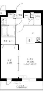 グランストーク城西【103号室】の間取り