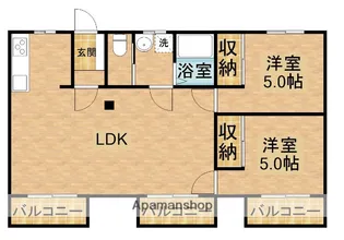サンシティ嶺田【2階】の間取り