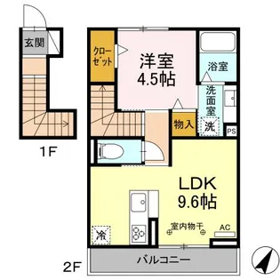 ハーベスト【2階】の間取り