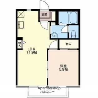 モダンタイムスA【201号室】の間取り