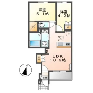 ファミリア元町【1階】の間取り