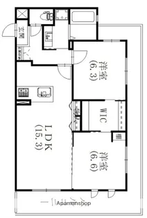 D.P.パークヒルズ【4階】の間取り
