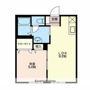 リヴュールB【1階】の間取り