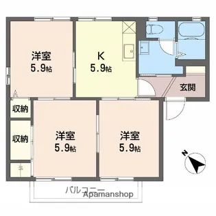 アレーゼⅠ【2階】の間取り