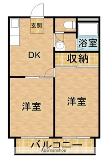 アーバンスケープ大江B【2階】の間取り