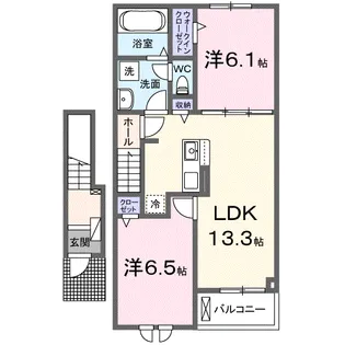 アルドール シティ【2階】の間取り