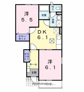 エテルノ B【1階】の間取り