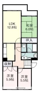 サンハイツ古庄【2階】の間取り