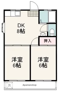 永田ハイツ【3階】の間取り