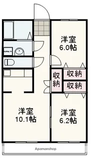 ハイツ駒形通【4階】の間取り