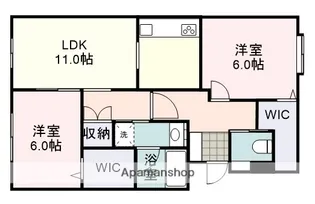 グリーンハイツ【2階】の間取り