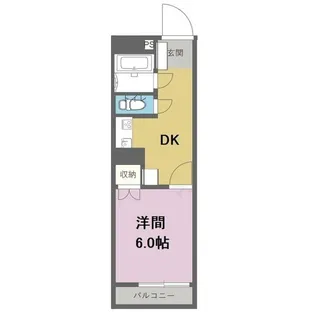 畑ハイツ【4階】の間取り