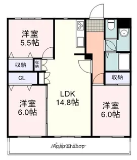 パークハイツ安東【3階】の間取り