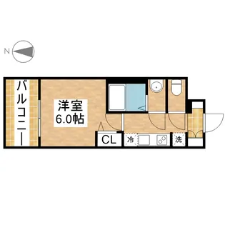 プレサンス桜山駅前アフォード【5階】の間取り