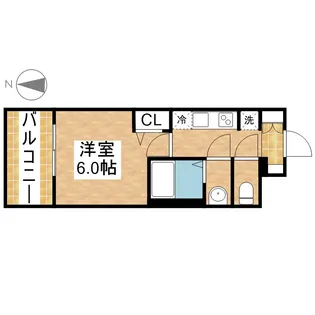 プレサンス桜山駅前アフォード【6階】の間取り