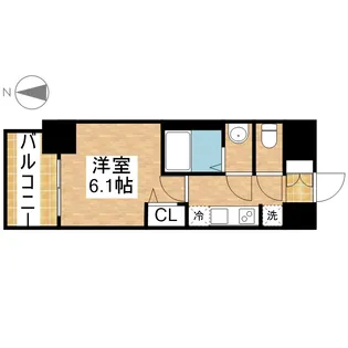 プレサンス桜山駅前アフォード【6階】の間取り