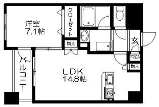 グランデージ泉【5階】の間取り