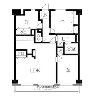グランドハイリス本山【2階】の間取り