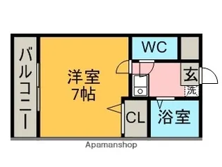 エクスランス月見坂【3階】の間取り