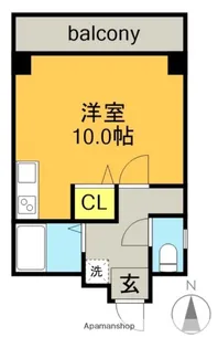 ピュア本山【4階】の間取り