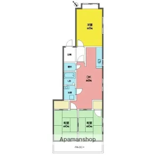 グリーンシャトー赤坂【1階】の間取り