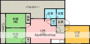 グリーンシャトー赤坂【3階】の間取り