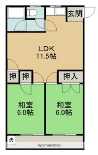 山本マンション【3階】の間取り