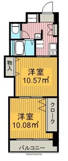 プレステージ名古屋【8階】の間取り